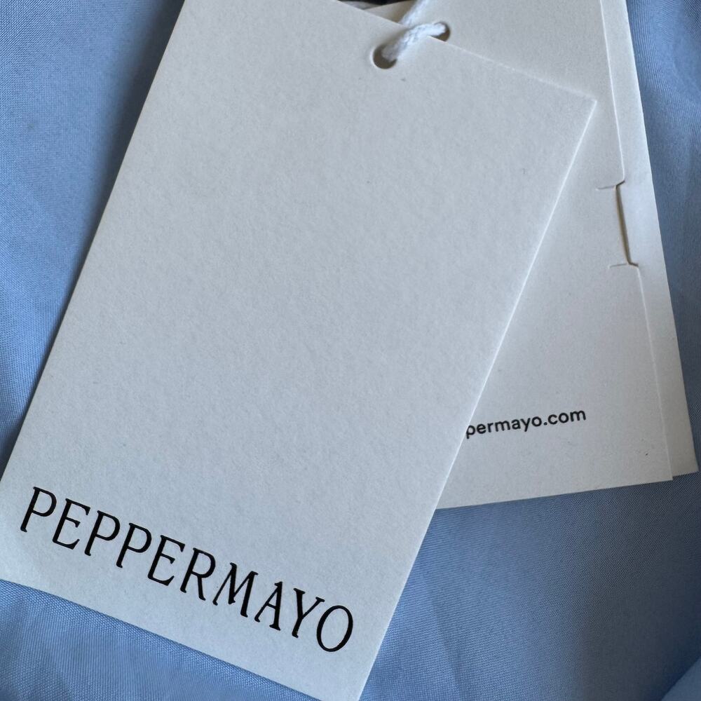 Peppermayo Evander Light Blue Chiffon Strapless High Low Maxi Dress NWT Small - Picture 12 of 13